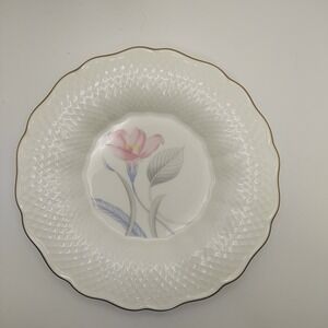 Mikasa Eden's Garden B2090 Baroque Mesh Plate Gold Trim‎ Floral Design